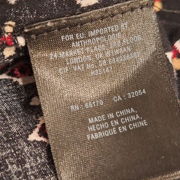 Anthropologie MAEVE Women Boho Blouse‎ Top Tunic size XS - Picture 7 of 7